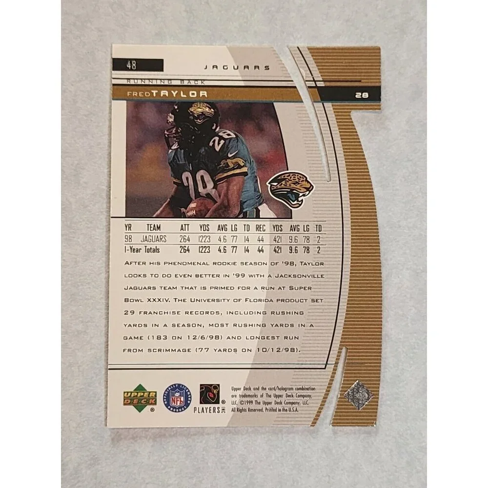 1999 Upper Deck Black Diamond - Diamond Cut #48 Fred Taylor